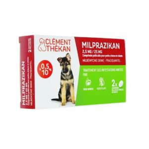 Milprazikan 2,5 mg/25 mg pour petit chien et chiot - 2 comprimés