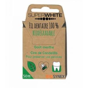 Superwhite fil dentaire biodégradable 50m