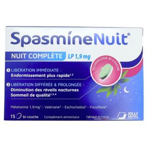 Spasminenuit Nuit Complete Lp1,9mg - 15 Cpr