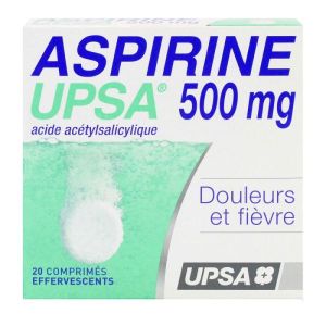 Aspirine 500mg - 20 comprimés effervescents