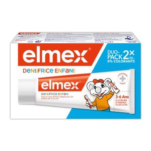 Dentifrice Elmex Anti-Caries Enfant 3-6 ans 50ml x2