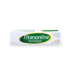 Titanoreïne Lidocaïne 2% Crème Rectale 20g