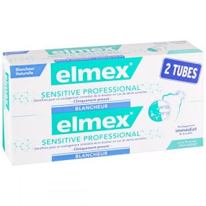 Dentifrice Elmex Sensitive pro blancheur - 2x75 ml