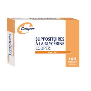 suppositoire glycérine adulte - 100 suppositoires
