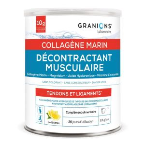 Décontractant Musculaire - Collagène Marin Poudre - 300 g - Saveur Citron