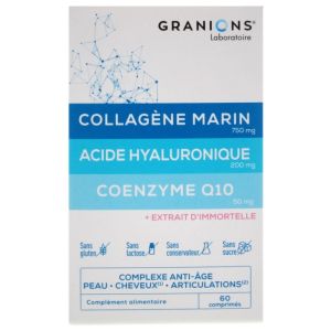 Collagène Marin Acide Hyaluronique Coenzyme Q10 - 60 Cpr