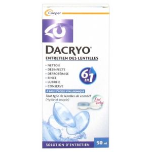 Dacryo Entretien Lentilles Flacon 50 ml