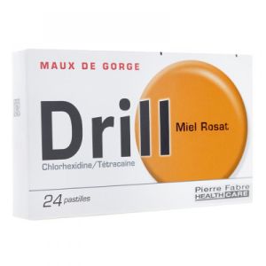 Drill miel rosat 24 pastilles - Pierre Fabre
