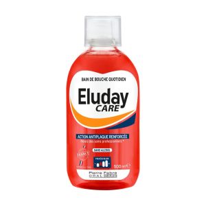 Eluday Care - bain de bouche quotidien antiplaque 500 ml