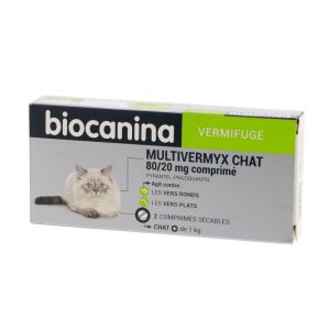 Multivermyx Chat - 2 comprimés
