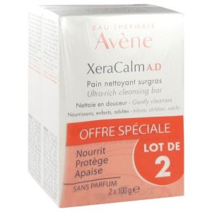 Xeracalm Pain Nettoyant - Lot de 2x100g