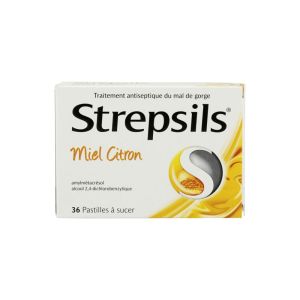 Strepsils miel citron pastilles à sucer - 36 pastilles