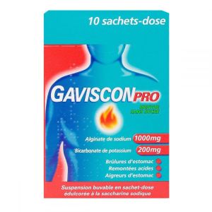 GavisconPro menthe sans sucre sachet-dose