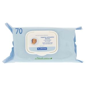 Bébé lingettes nettoyantes douceur siège - 70 lingettes
