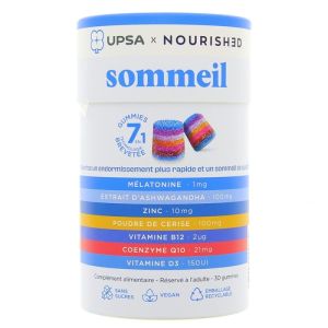 Nourished Gummies 7 en 1 Sommeil - 30 Gummies