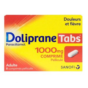 Doliprane Tabs 1000mg - 8 comprimés