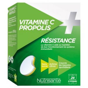 Vitamine C + propolis - 24 comprimés