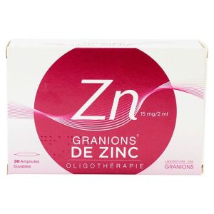 Granions de Zinc 30 ampoules