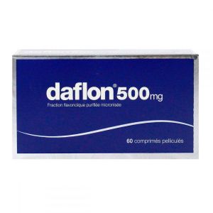 Daflon 500mg 60 comprimés veinotonique