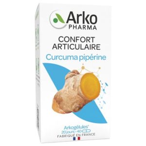 Arkogelules  Curcuma Pipérine Bio - 40 Gélules