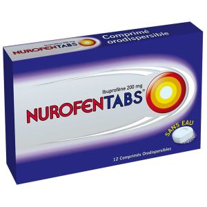 Nurofentabs 200mg 12 comprimés sans eau