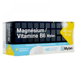 Magnésium Vitamine B6 - 50 comprimés