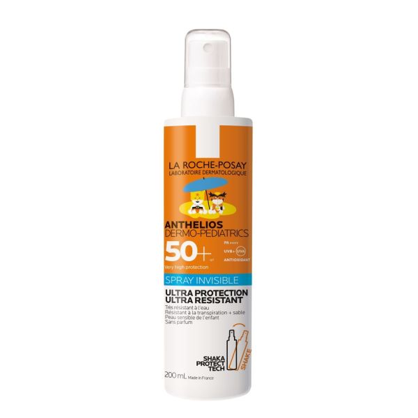 Anthelios Crème Solaire en Spray Invisible Enfant Dermo-Pediatrics SPF50+ Sans Parfum 200ml