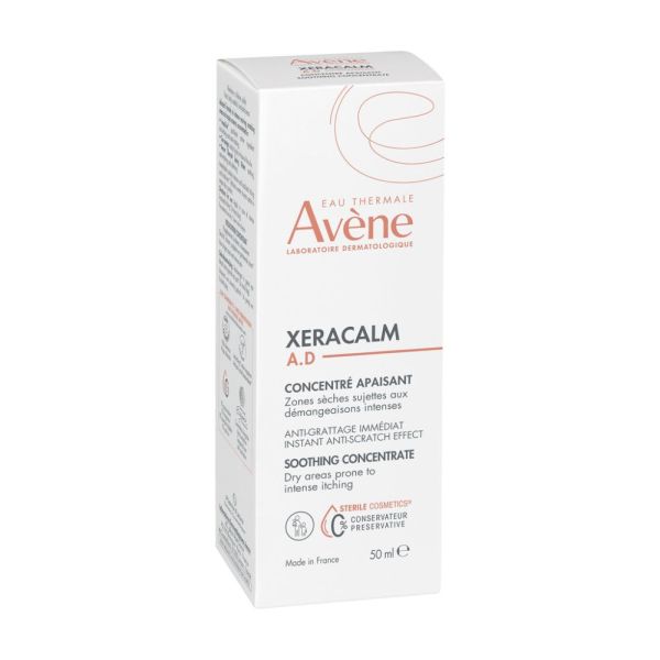 XeraCalm A.D Concentré apaisant SOS peaux très sèches sujettes à l'eczéma atopique et aux démangeaisons 50 ml