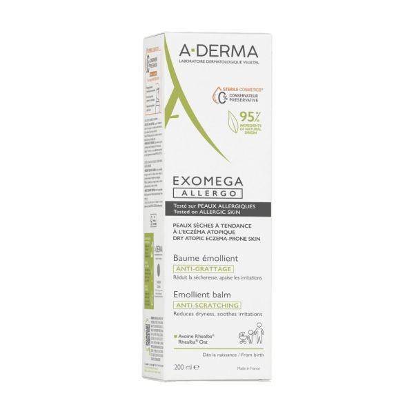 EXOMEGA ALLERGO BAUME ÉMOLLIENT COSMETIQUE STERILE 200 ml