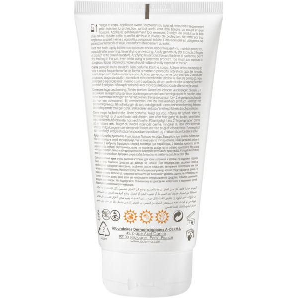 Protect AD Crème solaire très haute protection SPF50+ peaux sèches à tendance atopique 150 ml