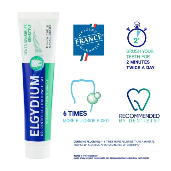 ELGYDIUM Dents Sensibles - dentifrice 75 ml