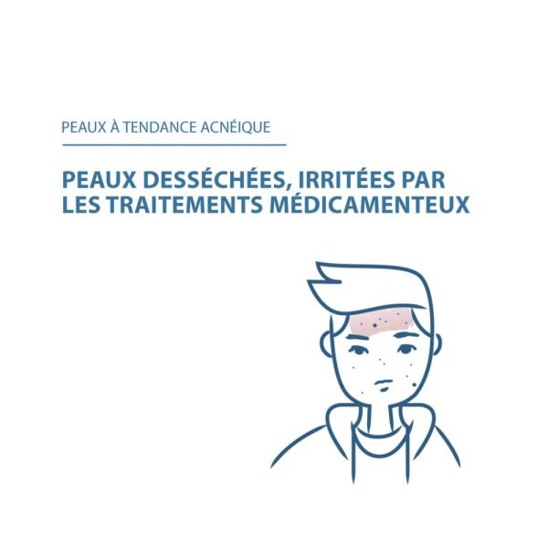Keracnyl Repair - Crème visage compensatrice du dessèchement cutané induit par un traitement anti-acnéique oral 50 ml