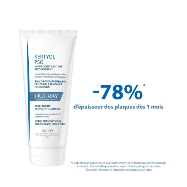 Kertyol PSO - Shampooing traitant rééquilibrant anti-démangeaison 200 ml