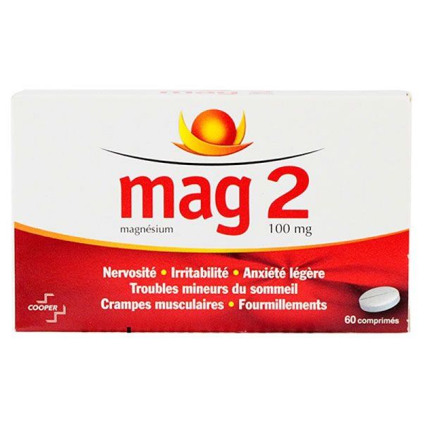 Mag 2 Magnésium comprimés - 60 comprimés