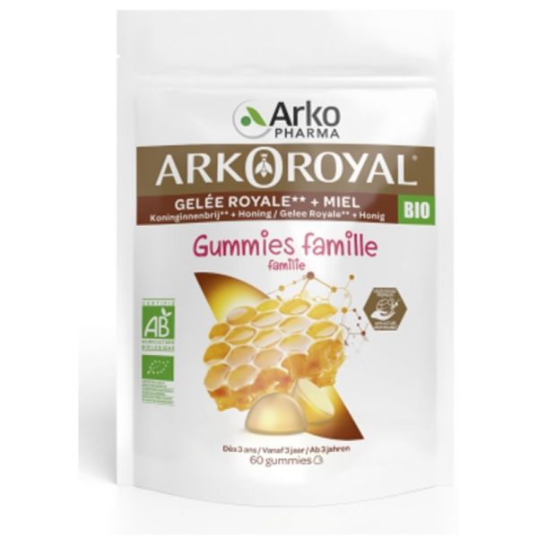 Arkoroyal Gummies Gélée Royale + Miel - 60 gommes