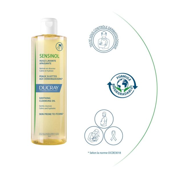 Sensinol - Huile lavante apaisante - visage et corps 400 ml