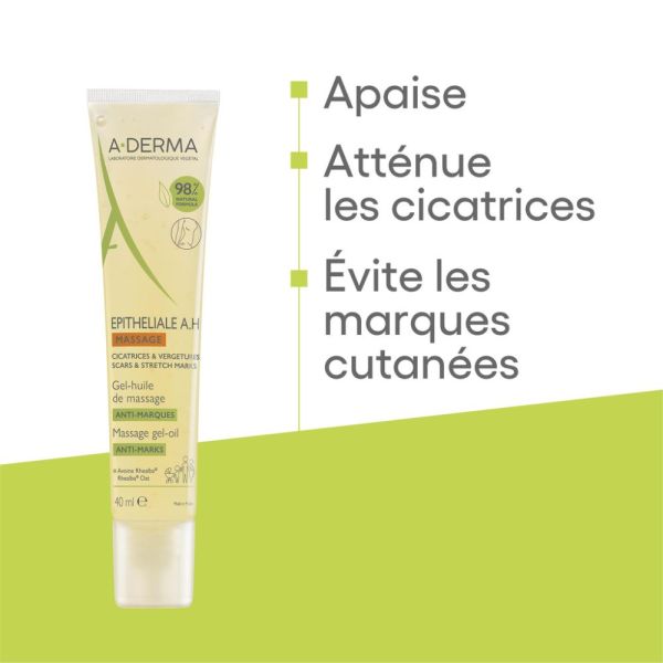 EPITHELIALE A.H MASSAGE GEL-HUILE DE MASSAGE ANTI-MARQUES 40 ml