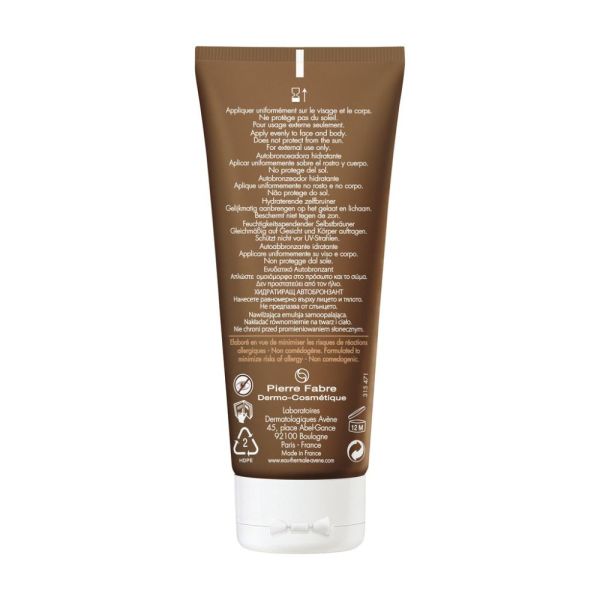 Solaire Autobronzant hydratant Gelée satinée visage et corps 100 ml