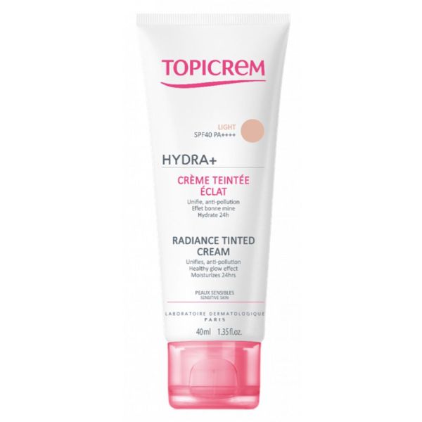 Topicrem Hydra+ crème teintée Claire Tube x 40ml