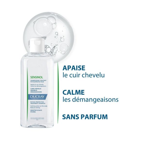 Sensinol - Shampooing physioprotecteur anti-démangeaisons Cuir chevelu irrité 200 ml