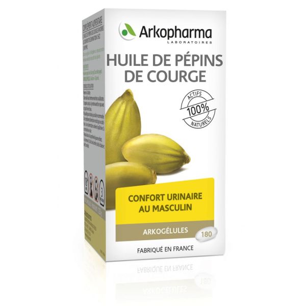 Arkogélules® Huile de Pépins de Courge, 180 Capsules