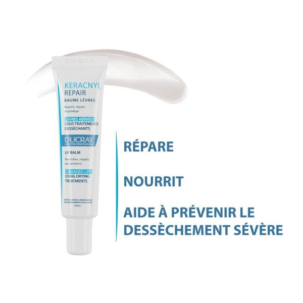 Keracnyl Repair - Baume réparateur lèvres desséchées irritées 15 ml