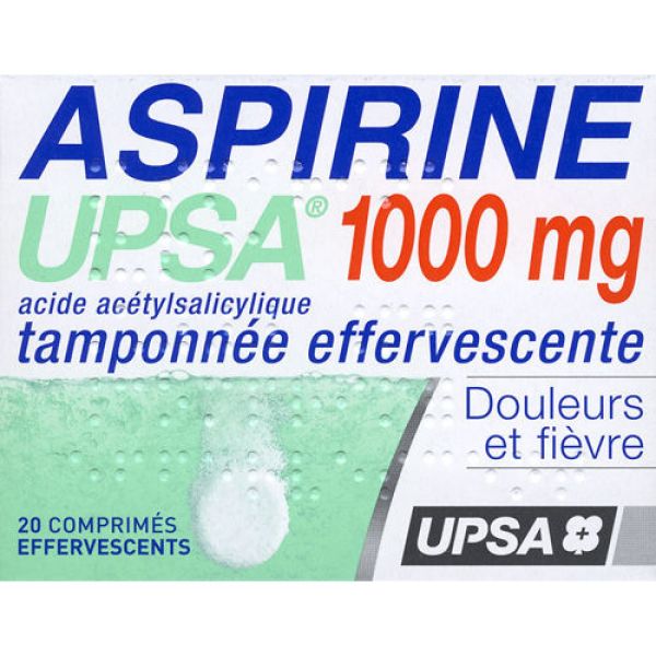 Aspirine 1000mg - 20 comprimés effervescents