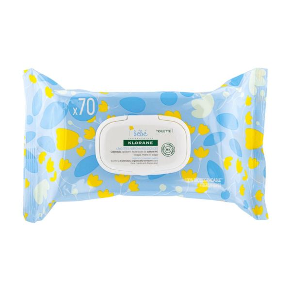 Bébé Lingettes nettoyantes 70u