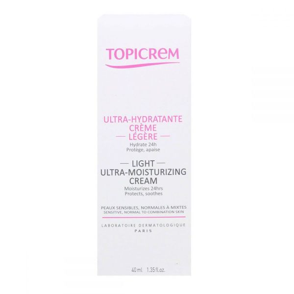 Topicrem Ultra-hydratante crème légère visage x 40 ml