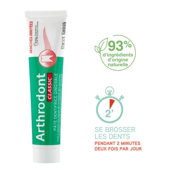 Arthrodont Classic - dentifrice gencives irritées 75 ml
