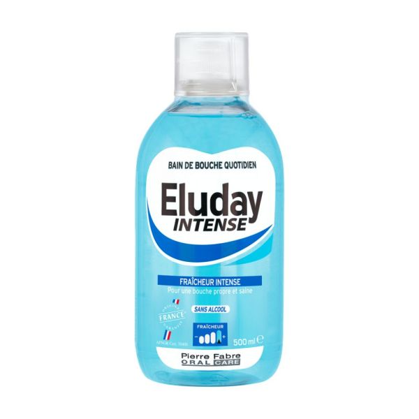 Eluday Intense - bain de bouche quotidien fraîcheur intense 500 ml