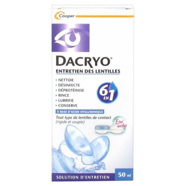 Dacryo Entretien Lentilles Flacon 50 ml