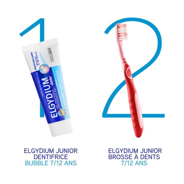 ELGYDIUM Junior 7/12 ans - brosse à dents enfant 1 u