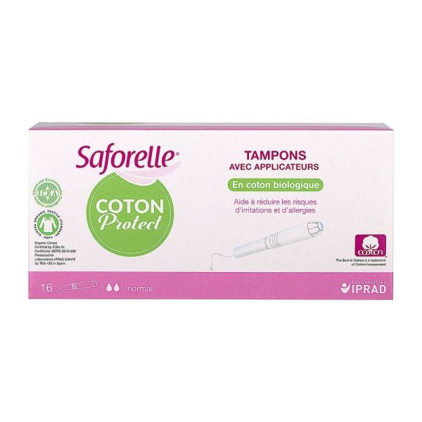 SaforelleTampons avec applicateur Normal x16